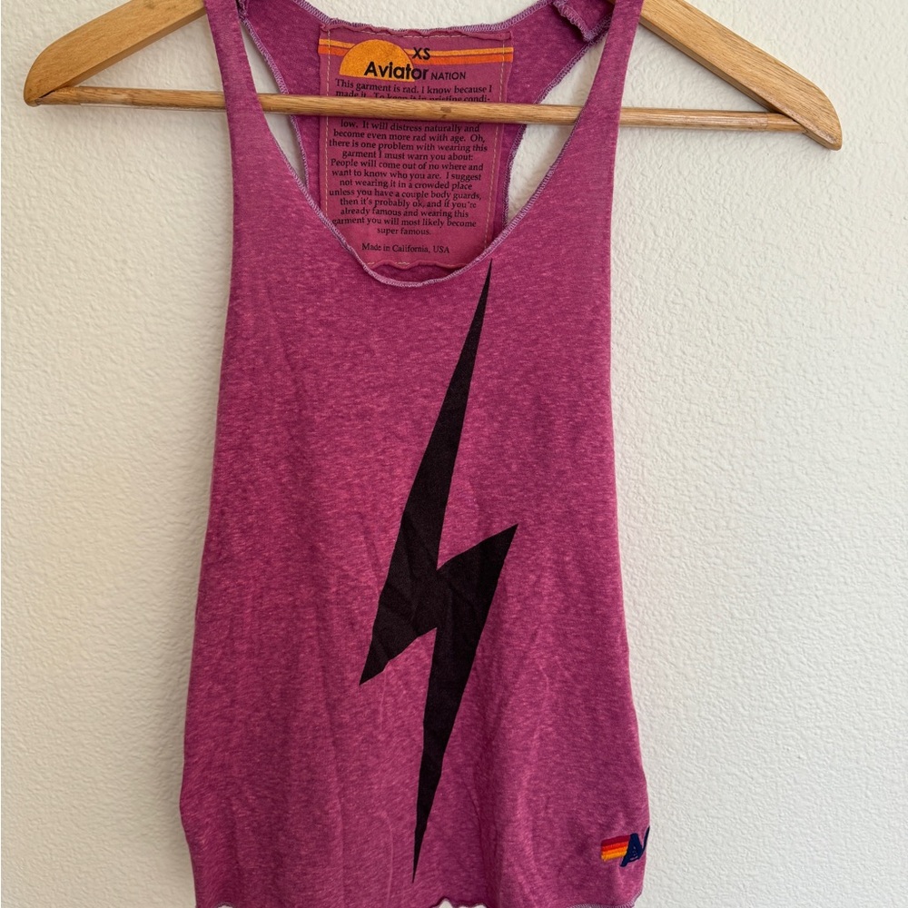 Aviator Nation Lightning Bolt Tank